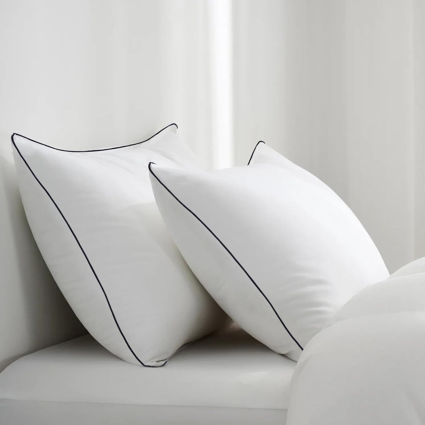 Vorouhals Hotel Collection Bed Pillows - Cooling Down Alternative | 2-Pack Standard Size for All Sleepers