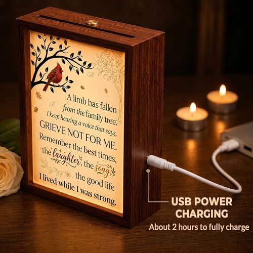 Sympathy Gifts for Loss of Loved One LED Memorial Shadow Box - A Limb - 7.4''x5.5''