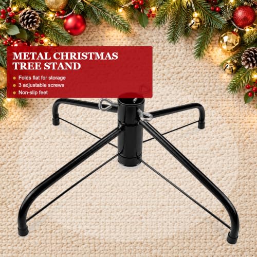 Heavy Duty Folding Christmas Tree Stand for 4-7 FT Artificial Trees