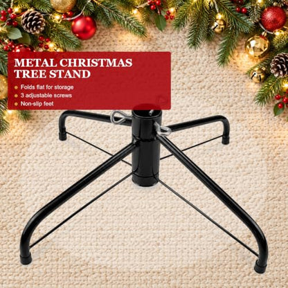 Heavy Duty Folding Christmas Tree Stand for 4-7 FT Artificial Trees