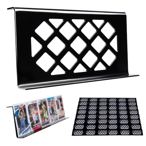 24Pcs Trading Card Risers for Display Case - Tiered Acrylic Card Stands
