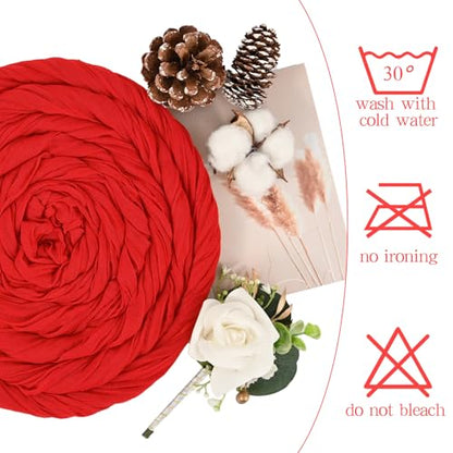 Showgeous Red Cheesecloth Table Runner 17 x 108 Inch - 8 Pack - Wedding & Party Decor