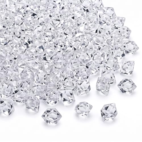 Reusable Clear Acrylic Ice Cubes for Vases and Decorations - 180 Pcs