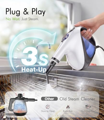 ADICOM Handheld Steam Cleaner - Instant 3-Second Heat-Up, No Waiting, Home Use, Normal