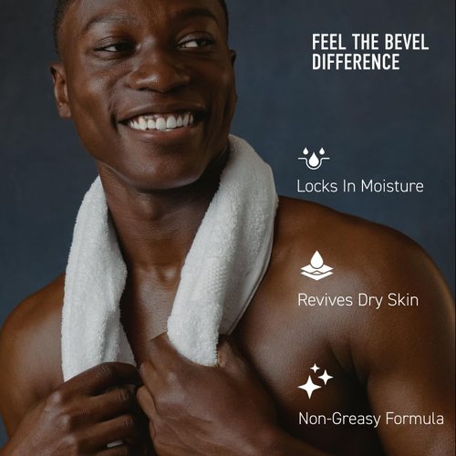 Bevel Body Cream - Luxury Men's Lotion for Dry Skin | Hypoallergenic & Dermatologist Tested, 12 oz