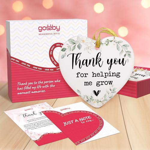 Thank You for Helping Me Grow Teacher Appreciation Christmas Ornament - Holiday Gift