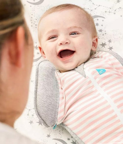 Love to Dream Swaddle Up Transition Swaddle - Zip-Off Wings for Easy Transition, 1.0 TOG, 19-24 lbs, Pink