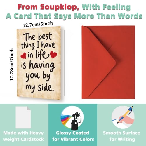 Romantic Anniversary Valentine’s Day Card for Couples - Variation SK-242