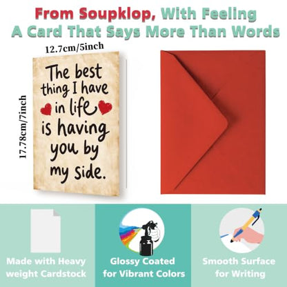 Romantic Anniversary Valentine’s Day Card for Couples - Variation SK-242