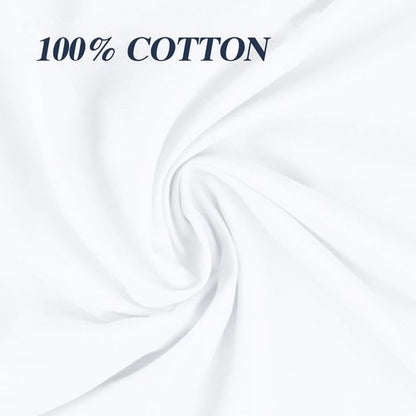 Nuzzle Pillow Cases King Size, 100% Cotton Pillowcases with Envelope Closure, White Pillow Covers 20 x 36 inches, Pillow Protector with 300 Thread Count Soft and Breathable