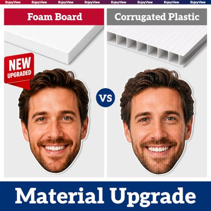 Custom Big Head Cutout Upgraded Foam Board - 20 to 48 Inch Sizes