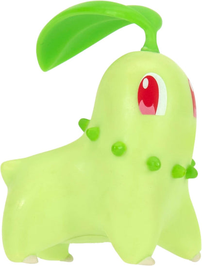 Pokémon Battle Figures 6-Pack - Includes 2-Inch Pikachu, Joltik, Galarian Darumaka, Riolu, Chikorita & Cleffa