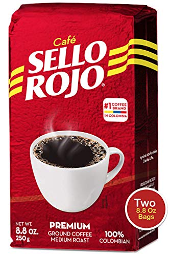 Sello Rojo, Tradicional Medium Roast Ground Coffee Bricks, 8.8 oz, Pack of 2