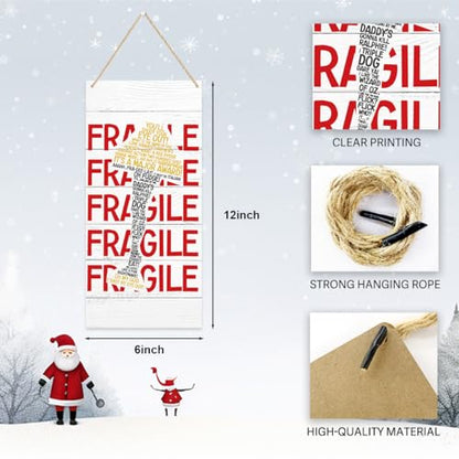 Fragile Christmas Story Leg Lamp Decor Sign - Home Wall or Door Display
