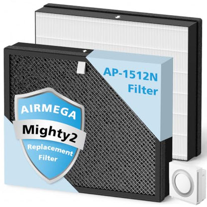 Cabiclean Airmega Mighty2 AP-1512N Replacement Filter 2 Pack – Compatible with Coway AP-1512N