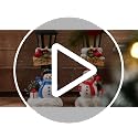 Karenhi 2 Pack Lighted Snowman LED Lantern Table Decor - Christmas Holiday Figurines