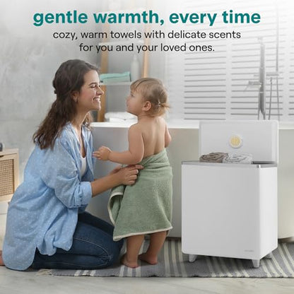 WiFi-Enabled Large Capacity Towel Warmer with Timer, Holds 2 Towels, Compact Design