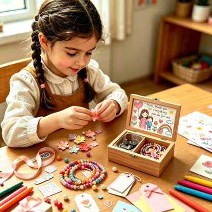 DIY Wooden Photo Frame Music Box with Edelweiss Variation - Handcrafted Gift