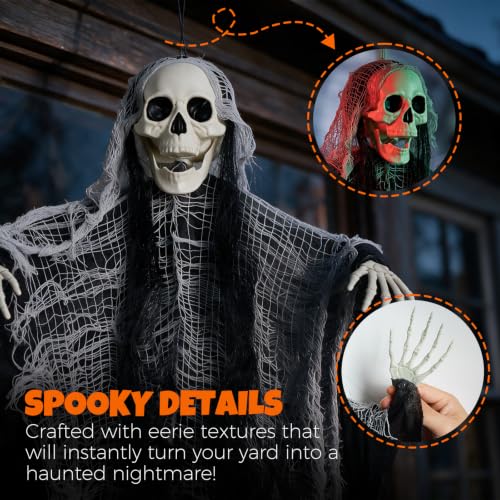 Outdoor Hanging Ghost Decorations for Halloween Haunted House Decor