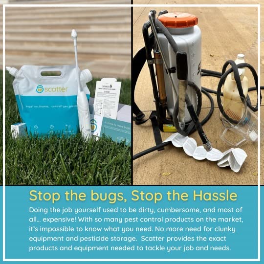 Scatter DIY Pest Control Kit - Pro Grade Insecticide Bug Killer Spray | Fast-Acting, Long-Lasting Protection