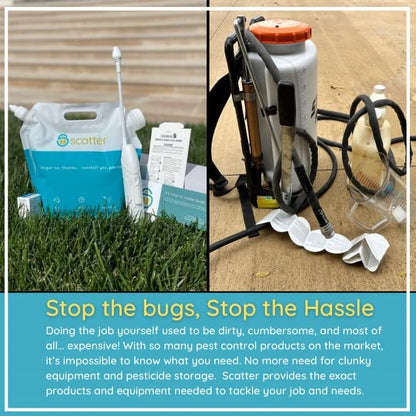 Scatter DIY Pest Control Kit - Pro Grade Insecticide Bug Killer Spray | Fast-Acting, Long-Lasting Protection