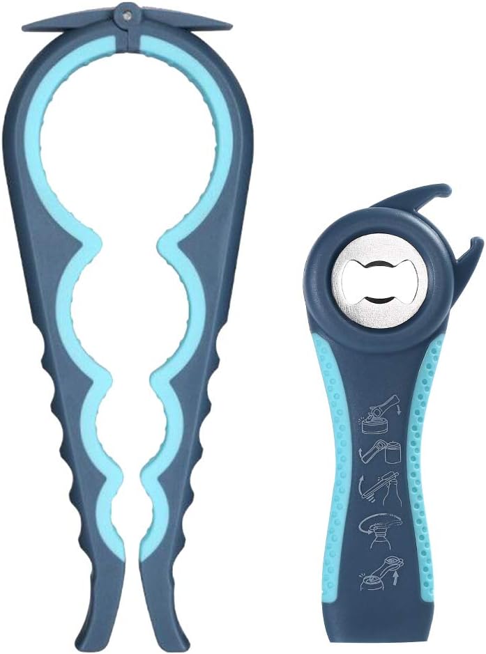 Skiennix Jar Opener - Easy Grip Bottle & Can Opener for Seniors & Arthritis Relief | Ideal for Low Strength Hands