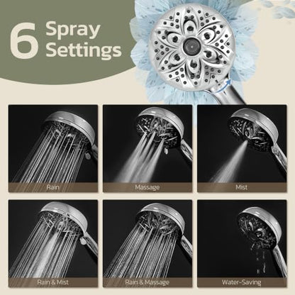 JDO High Pressure Filtered Shower Head with Handheld - Silver