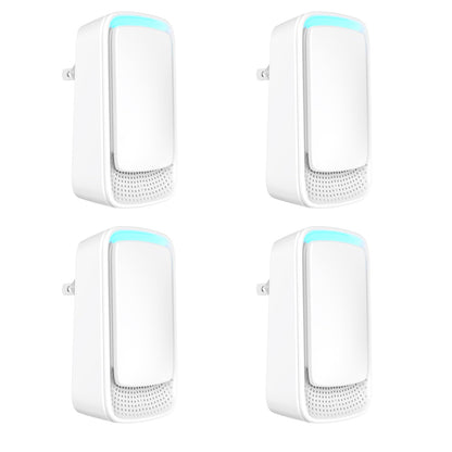 Plug In Air Ionizers - Negative Ion Technology Air Purifier - Quiet Operation Air Freshener for Home, Bedroom, Office, Garage Room - Portable Air Purifiers Odor,Pets Smell - Air Cleaner White (4 Pack）