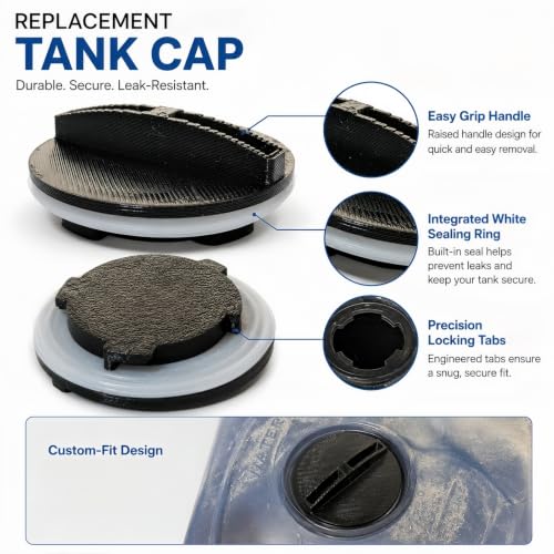 Replacement Water Tank Cap for Hoover Power Scrub SpinScrub 50 - Leak-Proof Fit