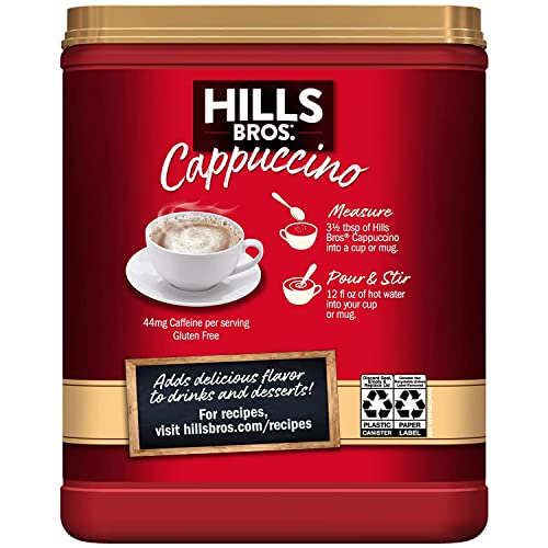 Hills Bros. Cappuccino Hazelnut 14 Ounce (Pack of 3)