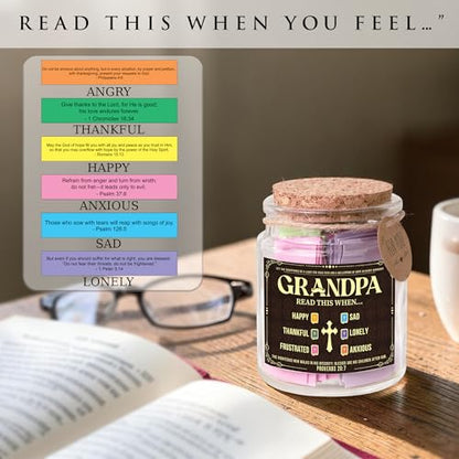 Bible Verses Jar for Women – Christian Gifts For Women, Color Coded Scripture Jar, Mothers Day Gifts For Mom