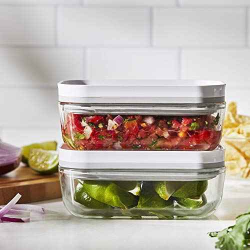 ZWILLING Fresh & Save 4-pc Small Glass Vacuum Sealer Food Storage Containers with Airtight Lids