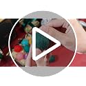 Vibrant 24 Pcs Felt Christmas Balls Ornaments for Tree - 1.57 Inch