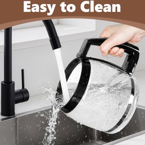12-Cup Coffee Carafe Replacement Glass for Cuisinart Coffee Makers