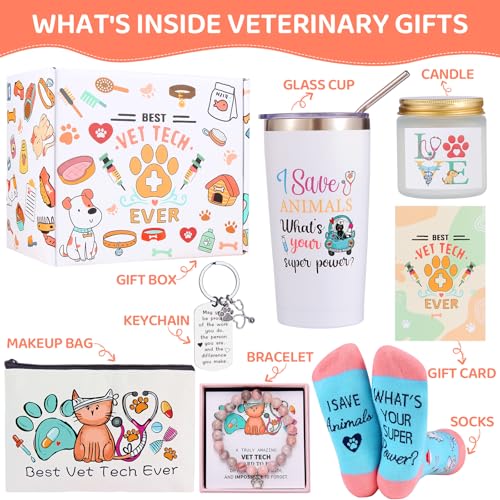Veterinarian Gift Set with Tumbler Socks and Accessories for Women