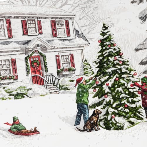 Hallmark Christmas Cards with Envelopes 40-Pack Warm Memories Glitter