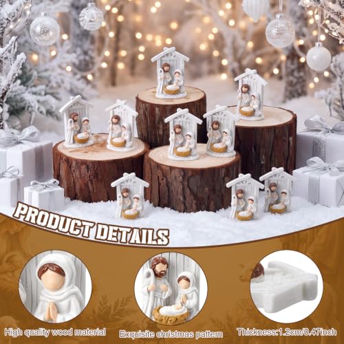 Holy Style 36 Pack Nativity Scene Miniatures Christmas Figure Set Religious Decor