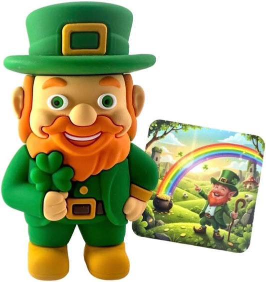 Westmon Works Lucky Irish Leprechaun Figurine - Pocket-Sized Good Luck Charm Keepsake for Desk or Carrying