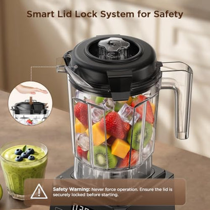 Black 1800W Countertop Blender with 70oz BPA-Free Pitcher, Multiple Presets