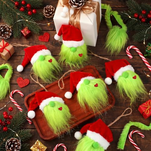 24 Pcs Christmas Gnome Ornaments Set - Festive Hanging Decor for Holiday Tree