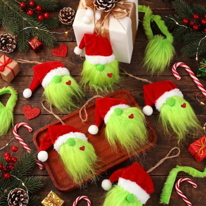 24 Pcs Christmas Gnome Ornaments Set - Festive Hanging Decor for Holiday Tree