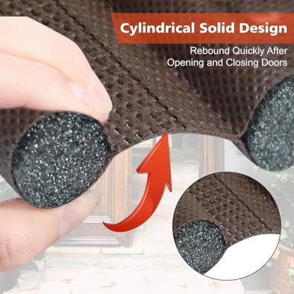 42-Inch Door Draft Stopper Sealing Strip Pack of 3 - Noise & Dust Blocker