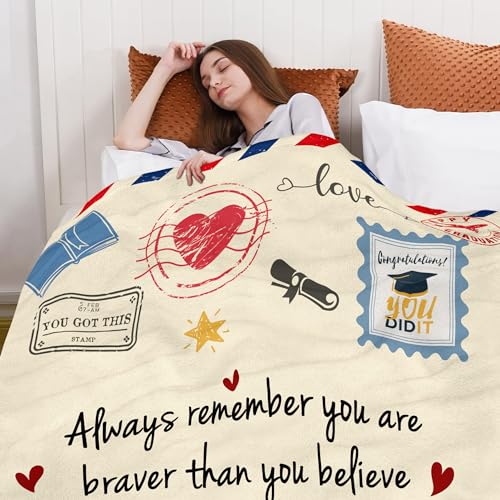 Graduation Blanket 60x80 Inches - Encouragement Gift for Women & Men 2026