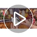 14-Piece LED Christmas Village Set Ceramic Houses Trees Reindeer Lights