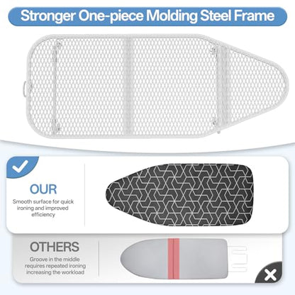 Charcoal Small Metal Mesh Tabletop Ironing Board for Dorm Apartment