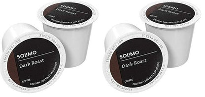 Amazon Brand - Solimo Coffee, Dark Roast, K-Cup Compatible | 24 Count | Pack of 2 | Keurig 2.0 Brewers