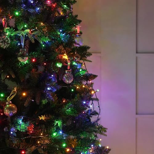 Multicolor Battery Operated Outdoor String Lights 50 LED 16FT Christmas Lights with 8 Modes