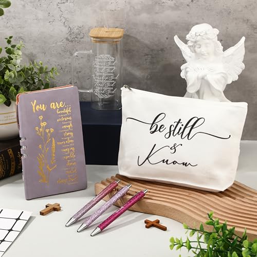 Christian Gifts Set for Women Bible Study Supplies Purple - Inspirational Faith Gift