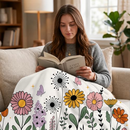 Beige Pregnancy Gift Blanket for New Moms - 60x50 Inches - Funny Dog Mom Message
