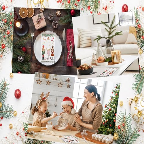 Christmas Nutcracker Paper Napkins - 100 Pack Holiday Table Decor - 3 Ply Disposable Hand Towels - Winter Xmas Home & Kitchen